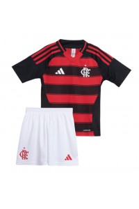 Fotbalové Dres Flamengo Dětské Domácí Oblečení 2025-26 Krátký Rukáv (+ trenýrky)